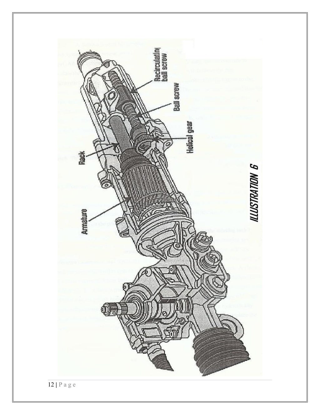 EPAS report Electric power assisted steering