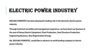 ELECTRIC POWER INDUSTRY
 