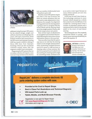 Electric power steering article