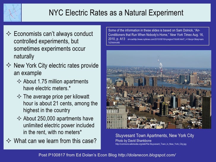 Electric rates and conservation a natural experiment Slide 2