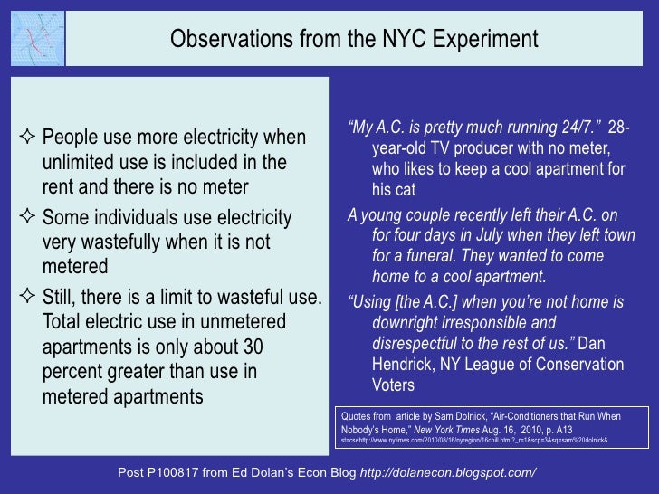 Electric rates and conservation a natural experiment Slide 7