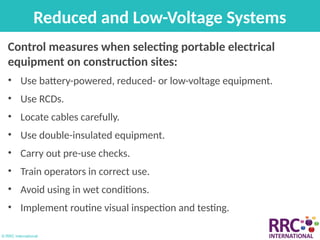 Portable Electrical Operators Nebosh power point slides for Electric safety.pptx