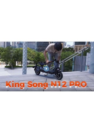 King Song N12 PRO Electric Scooter--- Powerful & Anti-theft E-scooter