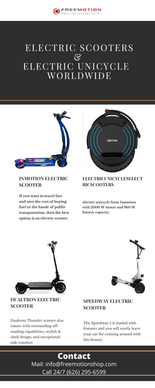 Electric Scooters & Electric Unicycles Worldwide
