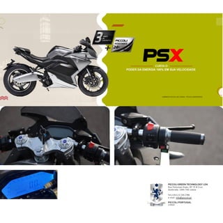 Electric sport motorcycle europe Model PSx italian, Piccoli Motors | PDF