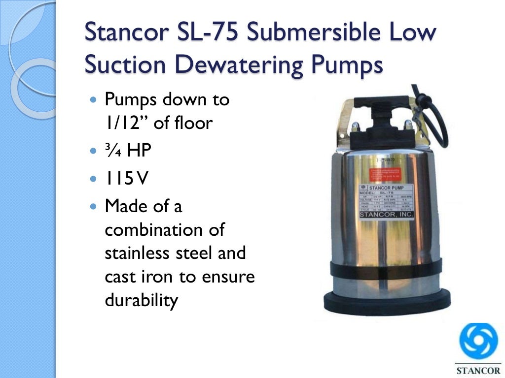Stancor Pumps Electric Submersible Pumps