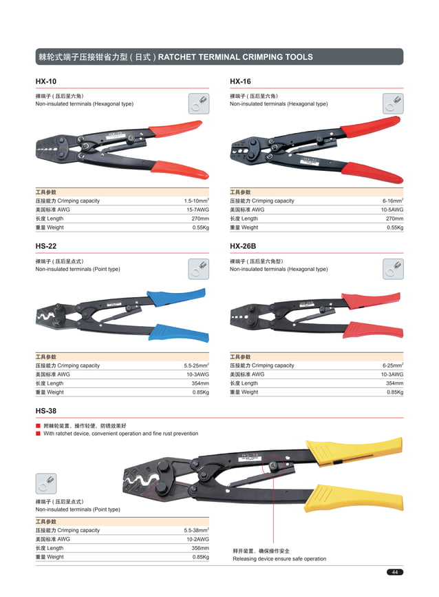 Electric tools Catalog Cable tools & Wire Tools PDF
