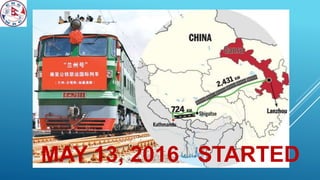 MAY 13, 2016 STARTED
 