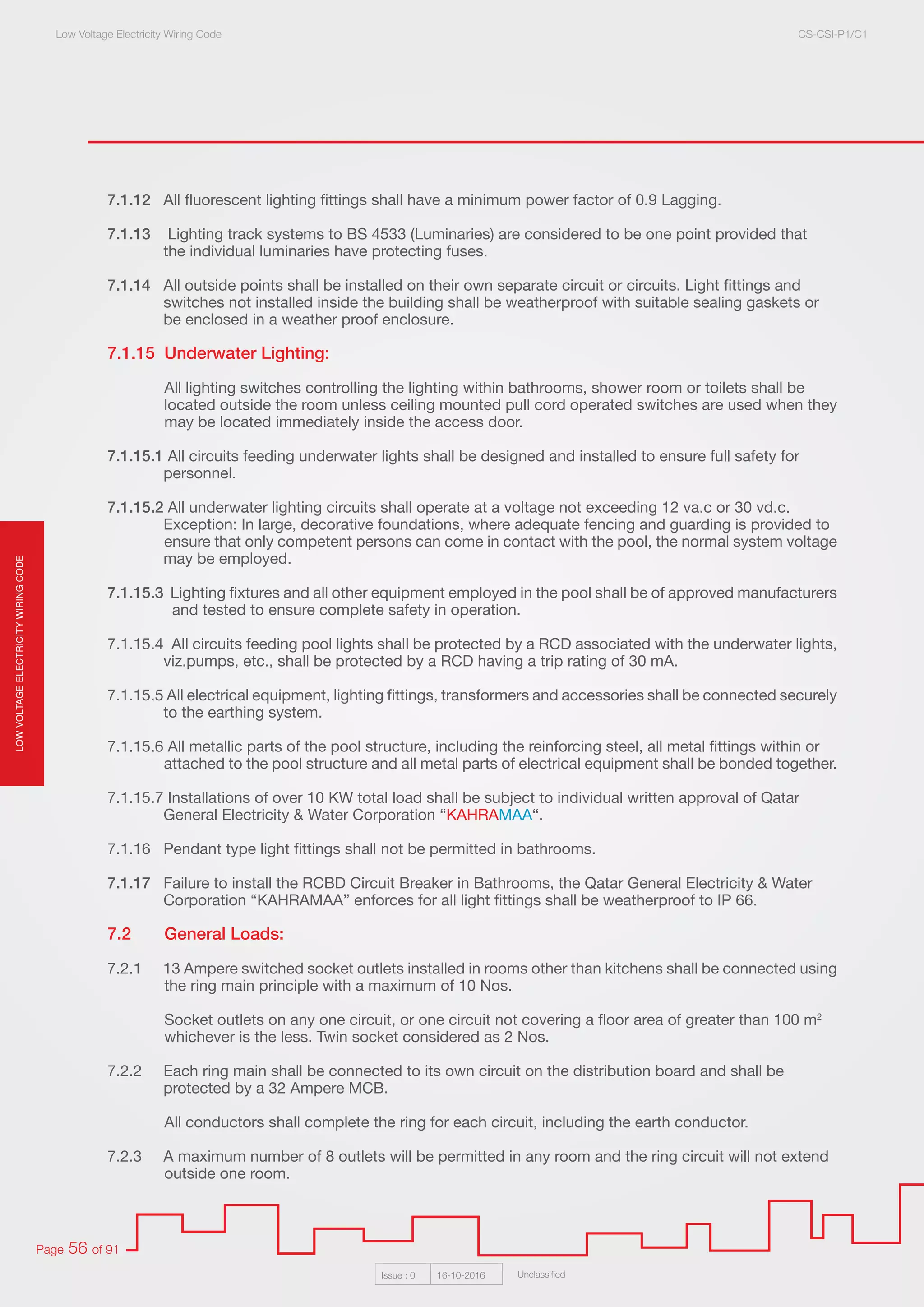 Electricty wiring code 2016 | PDF