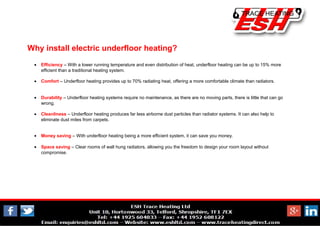 Electric Underfloor Heating | PDF