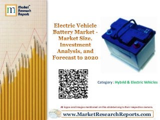 www.MarketResearchReports.com
Category : Hybrid & Electric Vehicles
All logos and Images mentioned on this slide belong to their respective owners.
 
