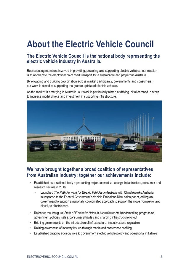 Electric Vehicle Council Membership Information