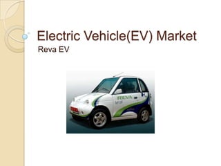 Electric Vehicle(EV) Market
Reva EV
 