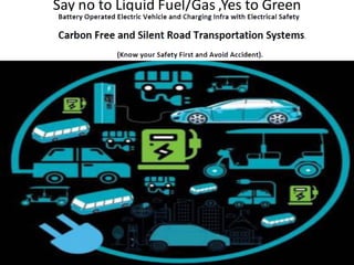 Say no to Liquid Fuel/Gas ,Yes to Green
 