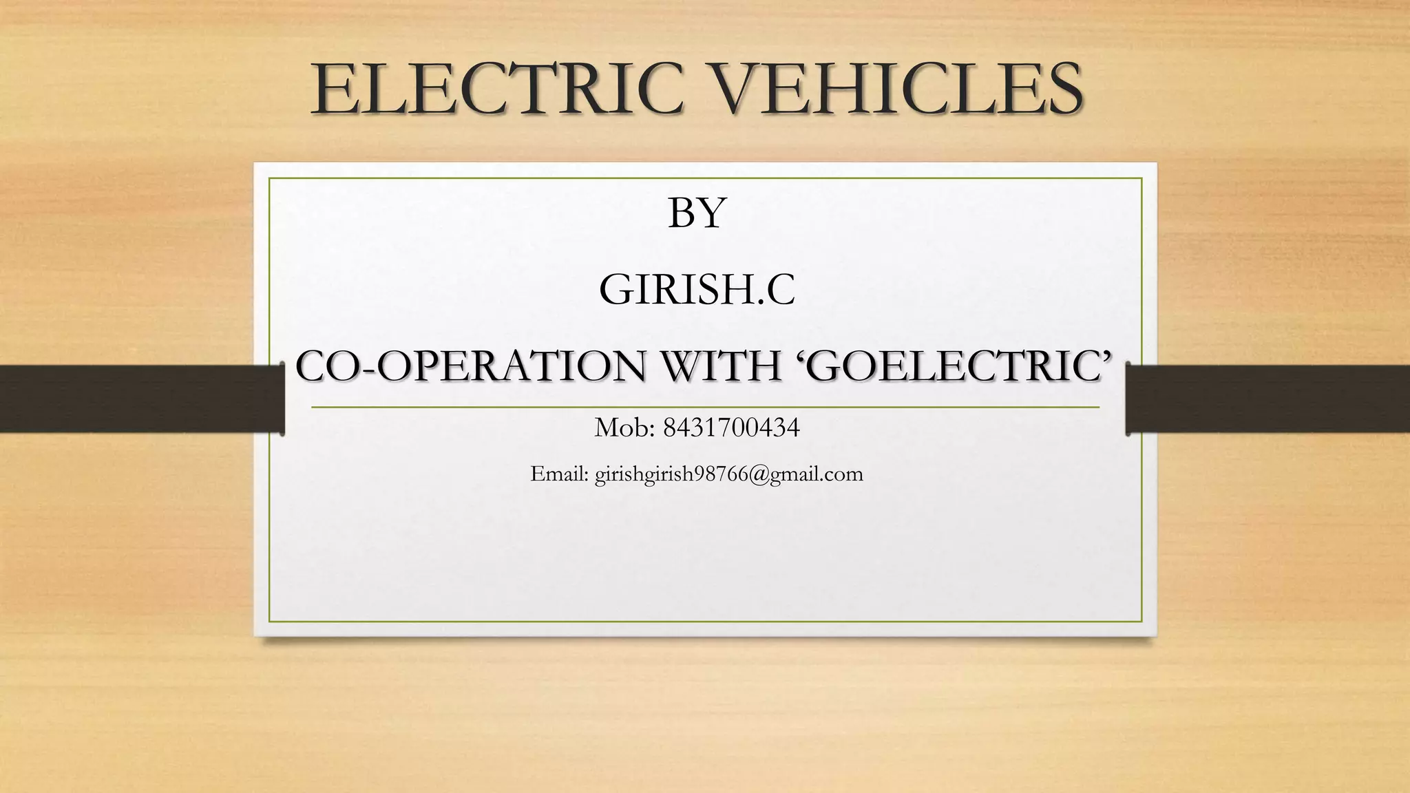 Electric Vehicles Ppt Pptx Electric Vehicles Ppt Pptx