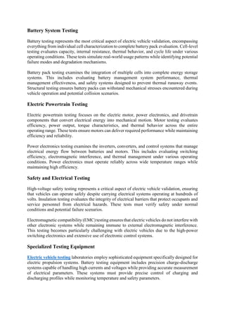 Electric Vehicle Testing Labs, Powering Safety, Performance, and ...
