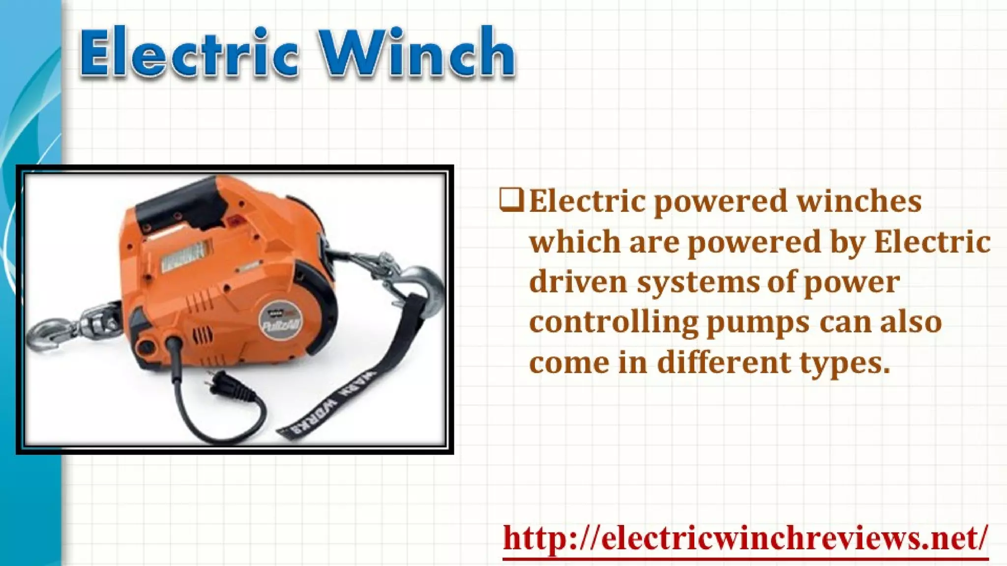 Winch Process Electric Winch | PPT