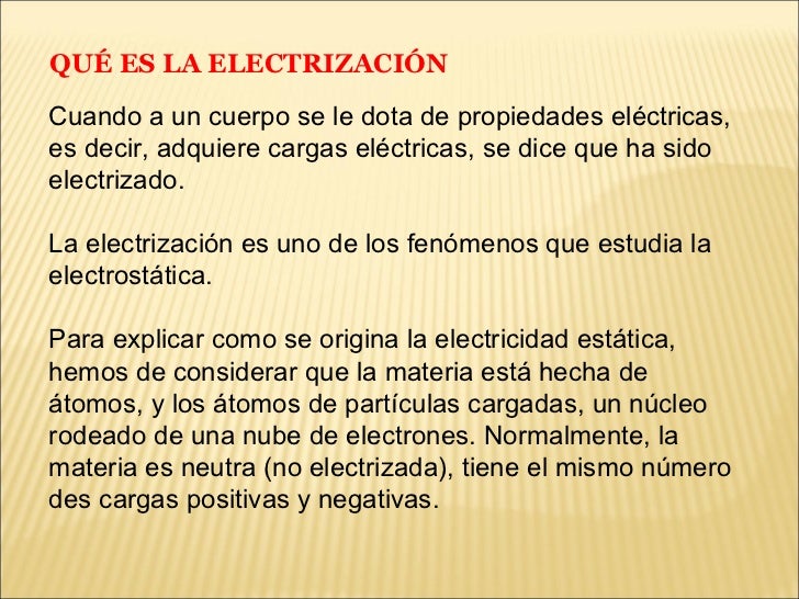 Electrizacion & sus formas Electrizacion & sus formas