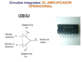 Circuitos integrados:  EL AMPLIFICADOR OPERACIONAL 