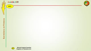 2015
Instala BER
Manuel Augusto Pesantez
Magister en TeledetecciónC
ELECTRÓNICADEPOTENCIA
1
 