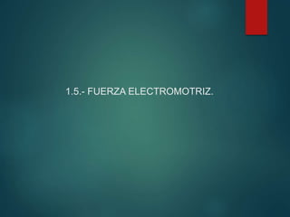 1.5.- FUERZA ELECTROMOTRIZ.
 
