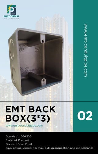 EMT Conduit Pipe Fittings & Accessories in Pakistan | PDF