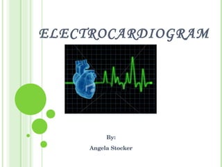 ELECTROCARDIOGRAM By: Angela Stocker 