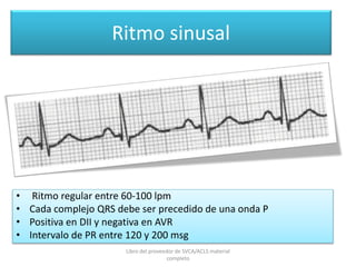 EKG Y RECONOCIMIENTO DE RITMO | PPTX