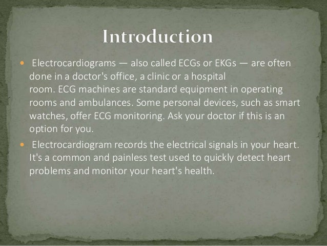 Electrocardiograms | PPTX