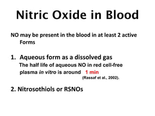 Electrochemical Detection Of Nitric Oxide In Biological Fluids | PPT