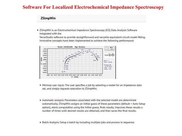 Electrochemical impedance spectroscopy | PPTX | Chemistry | Science