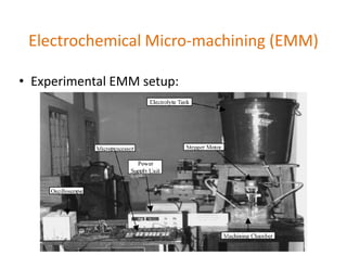 Emm Machine Electrochemical+micromachining+(emm) | PDF