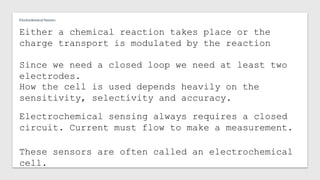 Basic Principle of Electrochemical Sensor | PPTX
