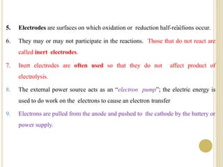 Winert Electrode Example Electrochemistry | PPTX