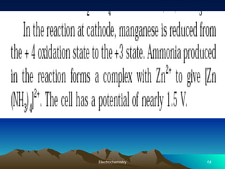 64
Electrochemistry
 