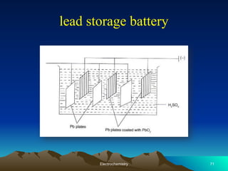 lead storage battery
Electrochemistry 71
 