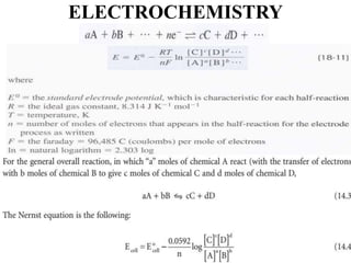 ELECTROCHEMISTRY
 