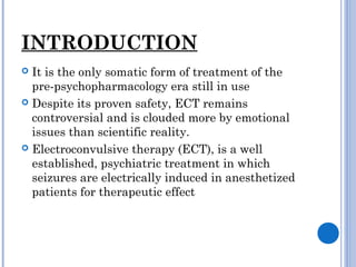 Electro convulsive therapy | PPT