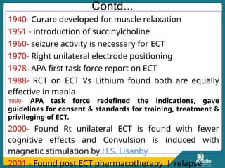 electroconvulsive therapy ECT .presentation | PPTX