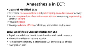 Ect Risk Stratification Electroconvulsive therapy in psychiatry. | PPTX
