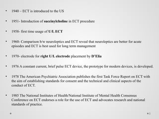 Comprehensive Overview of Electroconvulsive Therapy: History ...