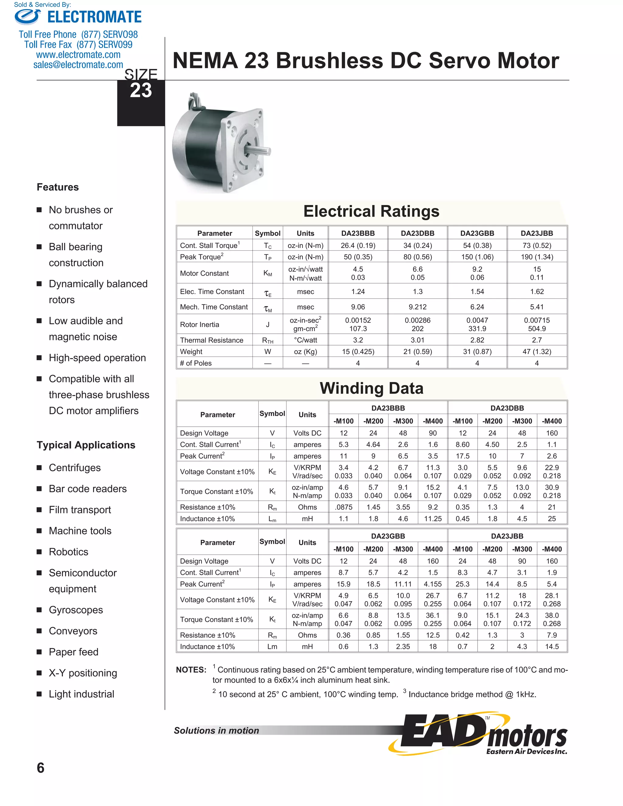 Electrocraft ead bldc_catalog PDF Radio Control Hobbies & Interests