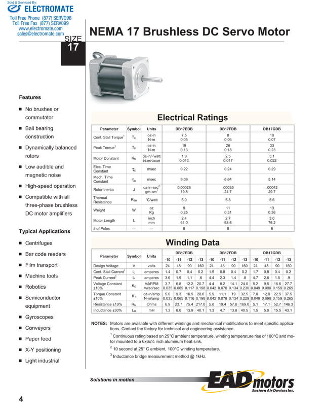 Electrocraft ead bldc_catalog PDF Radio Control Hobbies & Interests