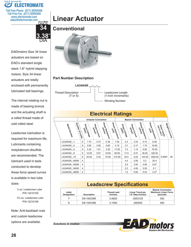 Electrocraft ead stepper_catalog PDF
