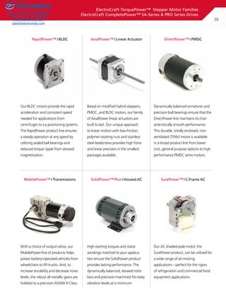 Electrocraft stepper catalog | PDF