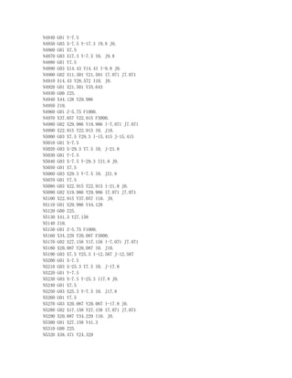 N4840 G01 Y-7.5
N4850 G03 X-7.5 Y-17.3 I9.8 J0.
N4860 G01 X7.5
N4870 G03 X17.3 Y-7.5 I0. J9.8
N4880 G01 Y7.5
N4890 G03 X14.43 Y14.43 I-9.8 J0.
N4900 G02 X11.501 Y21.501 I7.071 J7.071
N4910 X14.43 Y28.572 I10. J0.
N4920 G01 X21.501 Y35.643
N4930 G00 Z25.
N4940 X44.128 Y29.986
N4950 Z10.
N4960 G01 Z-5.75 F1000.
N4970 X37.057 Y22.915 F3000.
N4980 G02 X29.986 Y19.986 I-7.071 J7.071
N4990 X22.915 Y22.915 I0. J10.
N5000 G03 X7.5 Y29.3 I-15.415 J-15.415
N5010 G01 X-7.5
N5020 G03 X-29.3 Y7.5 I0. J-21.8
N5030 G01 Y-7.5
N5040 G03 X-7.5 Y-29.3 I21.8 J0.
N5050 G01 X7.5
N5060 G03 X29.3 Y-7.5 I0. J21.8
N5070 G01 Y7.5
N5080 G03 X22.915 Y22.915 I-21.8 J0.
N5090 G02 X19.986 Y29.986 I7.071 J7.071
N5100 X22.915 Y37.057 I10. J0.
N5110 G01 X29.986 Y44.128
N5120 G00 Z25.
N5130 X41.3 Y27.158
N5140 Z10.
N5150 G01 Z-5.75 F1000.
N5160 X34.229 Y20.087 F3000.
N5170 G02 X27.158 Y17.158 I-7.071 J7.071
N5180 X20.087 Y20.087 I0. J10.
N5190 G03 X7.5 Y25.3 I-12.587 J-12.587
N5200 G01 X-7.5
N5210 G03 X-25.3 Y7.5 I0. J-17.8
N5220 G01 Y-7.5
N5230 G03 X-7.5 Y-25.3 I17.8 J0.
N5240 G01 X7.5
N5250 G03 X25.3 Y-7.5 I0. J17.8
N5260 G01 Y7.5
N5270 G03 X20.087 Y20.087 I-17.8 J0.
N5280 G02 X17.158 Y27.158 I7.071 J7.071
N5290 X20.087 Y34.229 I10. J0.
N5300 G01 X27.158 Y41.3
N5310 G00 Z25.
N5320 X38.471 Y24.329
 