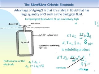 Ag Cl BIOPOTENTIAL GENERATION AND ELECTRODE TYPES | PPTX