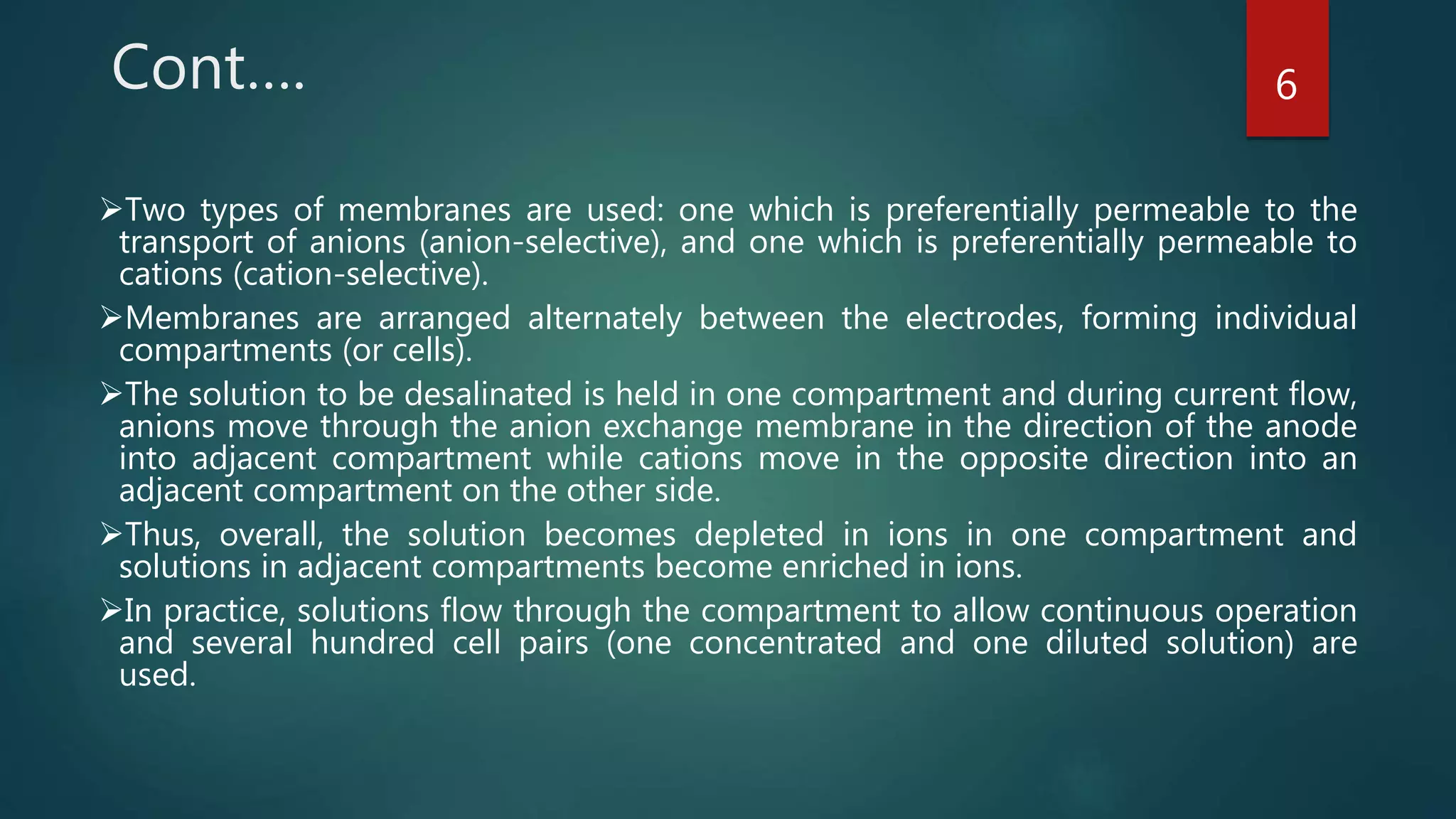 Electrodialysis | PPTX