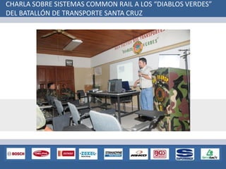 CHARLA SOBRE SISTEMAS COMMON RAIL A LOS “DIABLOS VERDES”
DEL BATALLÓN DE TRANSPORTE SANTA CRUZ
 
