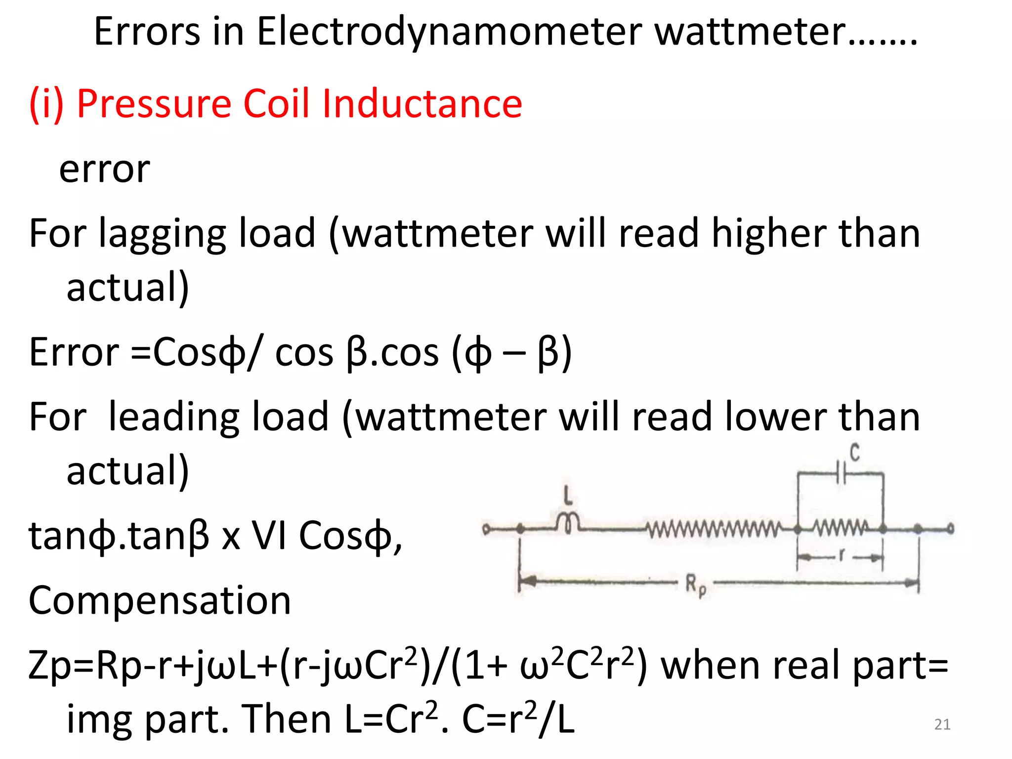 Electrodynamometer wattmeter | PPT